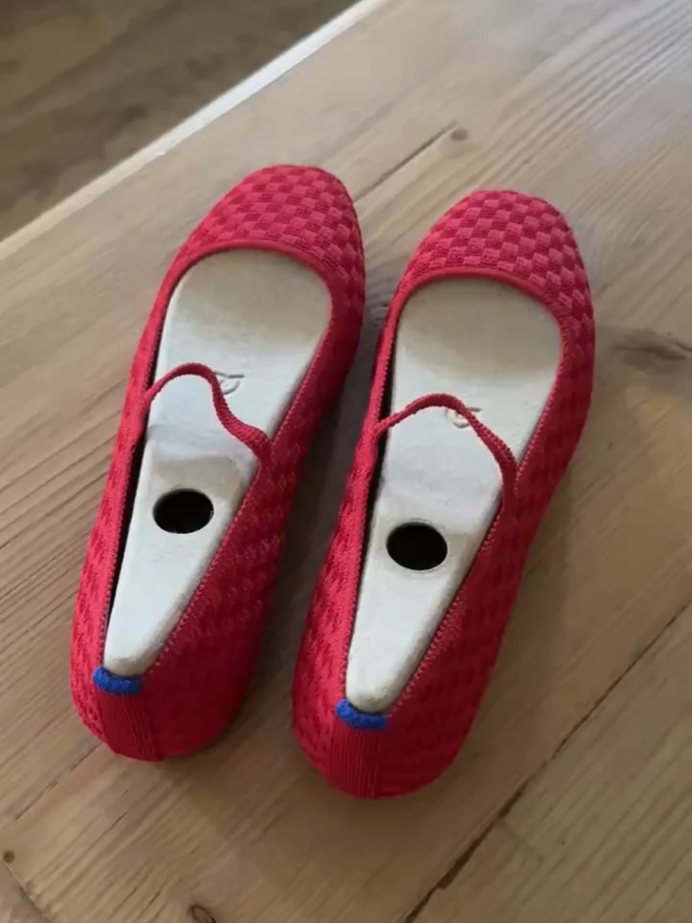Rothy's The Max Square Mary Jane Flats in Red - Picture 5 of 9